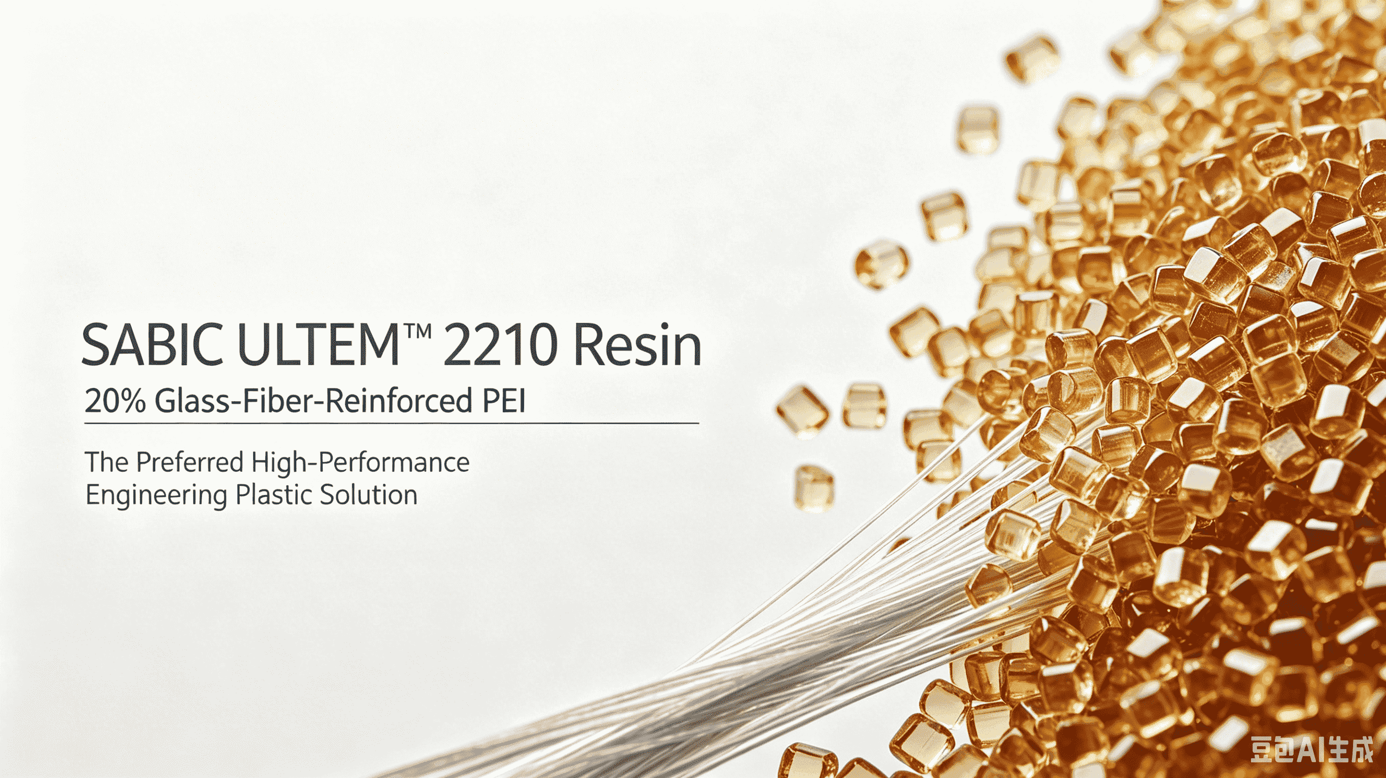 Resina SABIC ULTEM™ 2210: PEI reforzado con un 20 % de fibra de vidrio: la solución plástica de ingeniería de alto rendimiento preferida