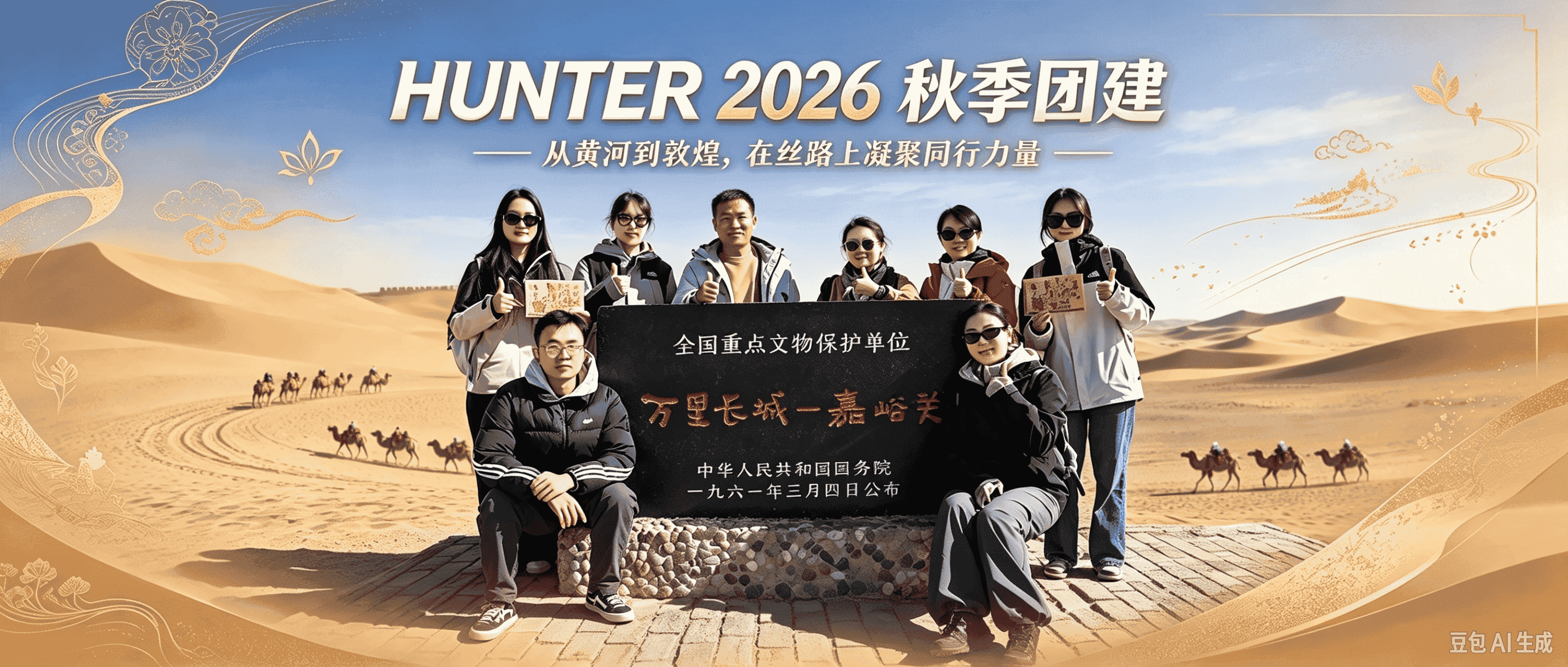 HUNTER 2026秋季团建｜从黄河到敦煌，在丝路上凝聚同行力量